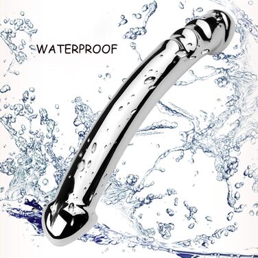 Анальний масажер для жінок Amazbee G-Spot, металевий дилда з двома головками для масажу, іграшки для пар, для чоловічої простати