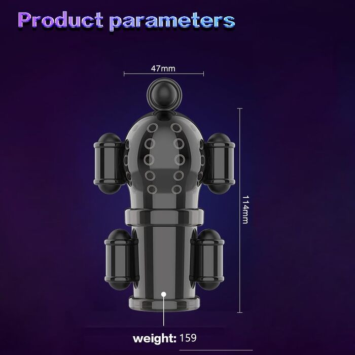 Вібратор для чоловіків для тренування пеніса з 10 режимами вібрації, для збільшення витривалості та затримки еякуляції. Стимулятор, секс-іграшка