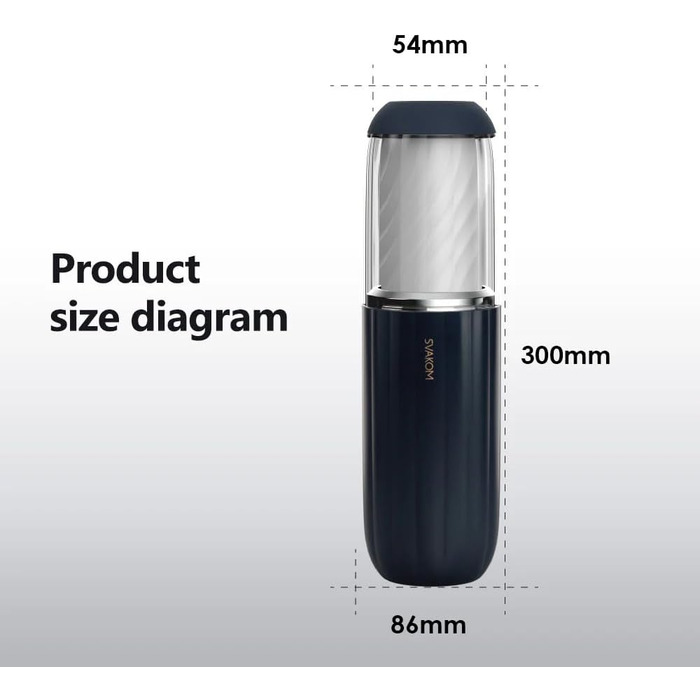 SVAKOM Alex Neo 2 - Електричний мастурбатор для чоловіків з 7 режимами та функцією масажу, преміум-якість