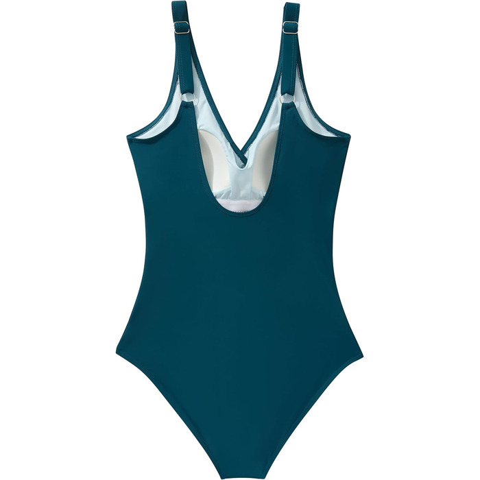 Сексуальний купальник RXRXCOCO V-подібний виріз, корегуючий животик, з відкритою спиною, з чашками, сапфірово-синій