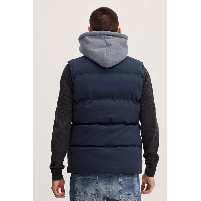 Чоловіча стібана жилетка Blend BHJens Outdoor темно-синього кольору (S, Navy)