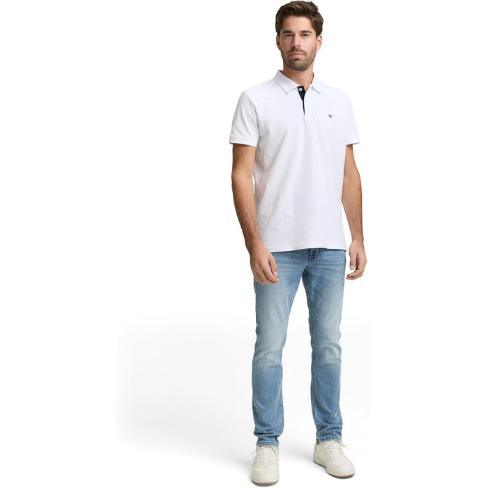 Чоловічі джинси Tom Tailor Josh Regular Slim зі стрейчем, світло-блакитні (33W / 32L, Light Stone Blue Denim)