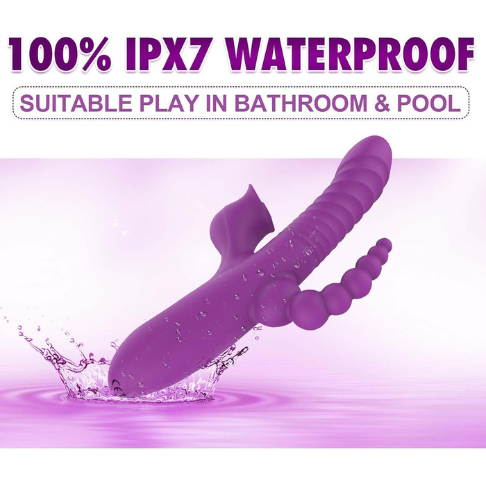 Вібратор LYAMais 5-в-1 для жінок та пар: кліторальний, G-Spot, анальний стимулятор, 7 режимів