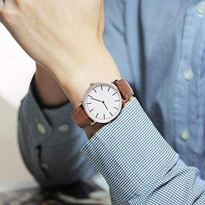 Шкіряний ремінець Fullmosa 22 мм для Samsung Galaxy Watch 46мм, Galaxy Watch 3 45мм, Gear S3 Frontier/Classic, коричневий градієнт, чорна застібка