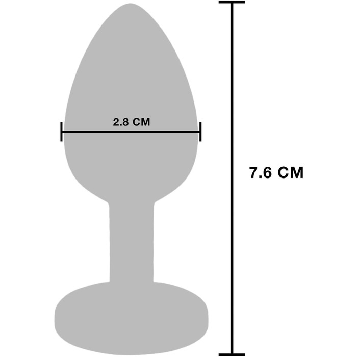 Вібруючий металевий анальний пробка Toyjoy S