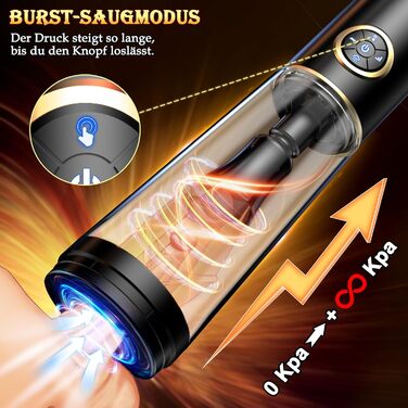 Електрична помпа для збільшення статевого члена - чоловіча іграшка для мастурбації. Вібратор, набір для соло-ігор, вакуумна помпа, штучний оральний секс, для чоловіків