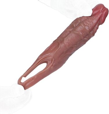 Силіконовий презерватив Jomyu з об'ємним мошонковим кільцем та структурою вен для збільшення та подовження статевого члена, секс-іграшка для чоловіків