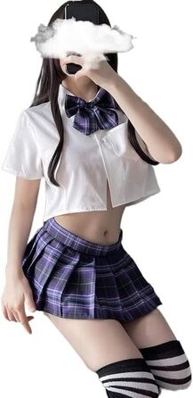 Костюм для рольових ігор: сексуальна спідниця-кокетка для дівчат, костюм Spice Girl, JK, з відкритим кроком, для студентів, короткий фалдований спідниця, 18, розмір: 80-105 кг+