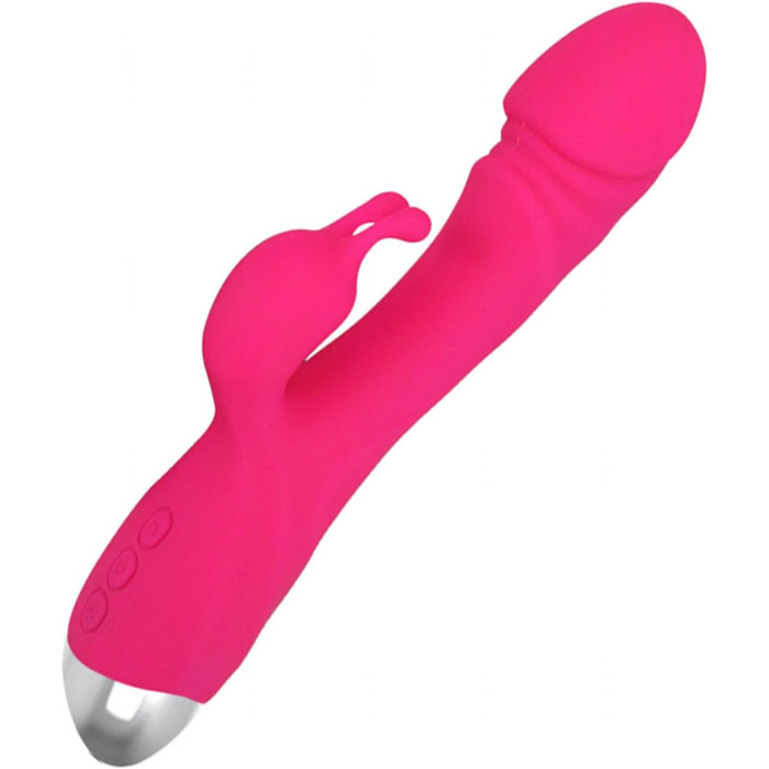 Вібратор Rabbit для G-точки - 10 режимів, тихий та потужний, для пар, RoseRed