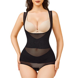 Корсет-боді KUMAYES для формування талії, чорний, безшовний, висока еластичність, для жінок