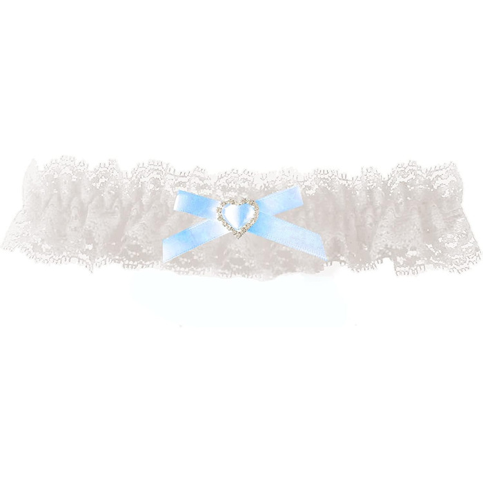 Шнурки для нареченої LeJulyeekay, мереживні, набір мереживних шнурків для весілля, аксесуар для вечірньої сукні (слонова кістка блакитний)