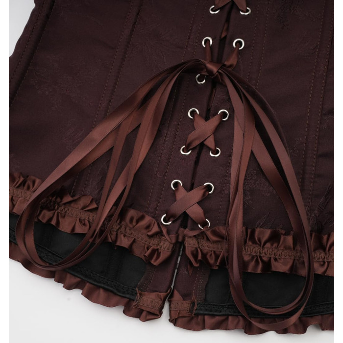 Корсет жіночий KUOSE з нагрудником, великі розміри S-6XL, чорний (34-36)