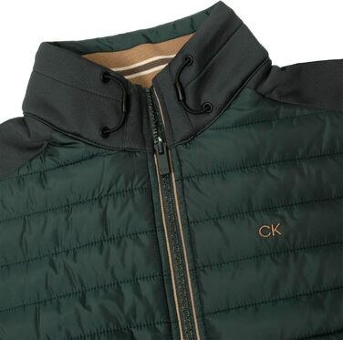 Чоловіча гібридна утеплена куртка для гольфу Calvin Klein Hybrid Insulate 2026, колір темно-зелений (XXL)