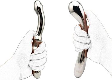 Анальний стимулятор подвійний JXszxbt з нержавіючої сталі для чоловіків та жінок