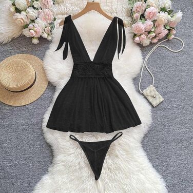 Сексуальний комплект ніжної жіночої білизни з відкритим промежиною: мереживний халат-комбінезон з вбудованим бюстгальтером, сатинове нічне плаття для жінок, білий/чорний колір