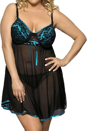 Сексуальний Slip-плаття, піжама, нічна сорочка ZTIANEF, еротична білизна, блакитний колір