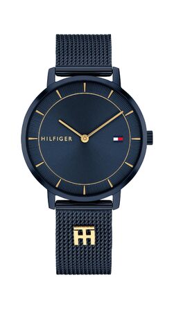 Жіночий аналоговий кварцовий годинник Tommy Hilfiger зі сталевим мілльєйним ремінцем (Navy Blue)