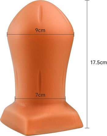 Анальні пробки з силікону - яйце, експандер, стимулятор простати, золотий колір