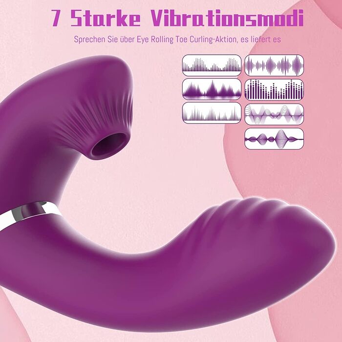 Вібратор G-Punkt 3 в 1: тихий, потужний, з 7 режимів та функцією імпульсу. Іграшка для дорослих з силікону для жінок та пар.