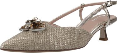 Жіночі босоніжки Tamaris Slingpumps з відкритим носком, комбіновані (текстиль/синтетика), колір Pearl Glam, розмір 39 EU