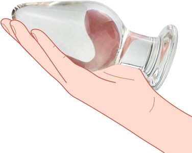 Анальний плагін SXOVO Glas, 7,34 см, анальний розширювач, секс-іграшка, дилдо для чоловіків та жінок, прозорий колір