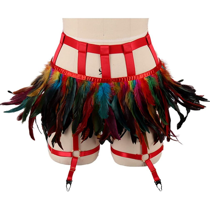 Жіночі мереживні набедрені стрічки, набедрені ремінці, стрічки-підтяжки в стилі панк-готи, для клубу, вечірок, танців, фестивалів (білий, багато кольорів)