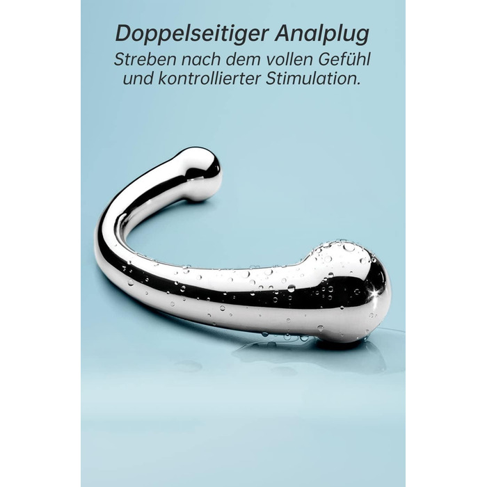 Анальний вібратор Roluck для чоловіків та жінок - металевий анальний плагін, стимулятор G-точки та вагіни