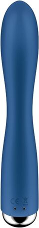 Satisfyer Spinning Rabbit - вібратор-зайчик | Стимуляція G-точки та клітора | Іграшка для дорослих з силікону | 12 вібрацій та 5 програм обертання | Blue