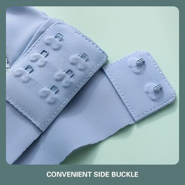 Бюстгальтер без кісточок Necalisi з застібкою на блискавці спереду, мереживний, з перехресним витонченням спини, синій, Push up, 42/95E