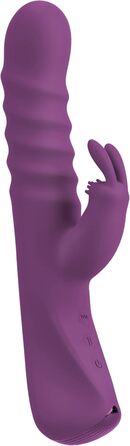 Вібратор для тіла JAVIDA Rabbit Vibe - 10 режимів, стимулятор клітора, 12.8-13.3 см, фіолетовий