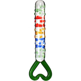 Скляний анальний стимулятор Dick Glas Dildo Super Groß - анальний плагін з подвійним наконечником для стимуляції G-точки та вагінальної мастурбації