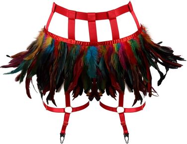 Жіночі мереживні набедрені стрічки, набедрені ремінці, стрічки-підтяжки в стилі панк-готи, для клубу, вечірок, танців, фестивалів (білий, багато кольорів)