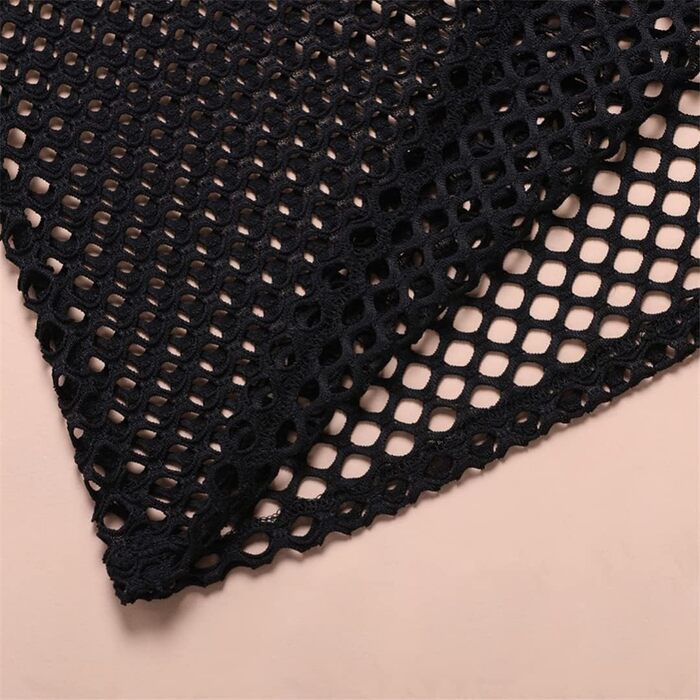 Чоловіча прозора сітчаста футболка з мереживом - ідеальний варіант для клубу та вечірок | Біла футболка з ефектом прозорості