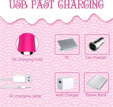 Вібратор G-Punkt Klassischer Rabbit з підігрівом, 10 режимів, тихий, для жінок (рожевий)