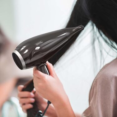 Фен для волосся WAHL Power Shine Dryer: 3 температурні та 2 швидкісні режими, функція холодного обдуву Cool Shot, швидке сушіння та стайлінг кучерів