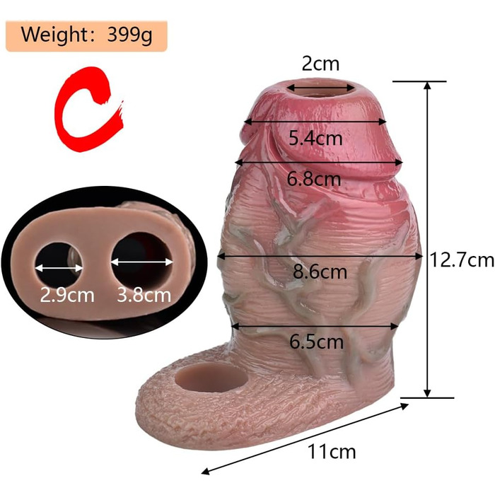 Реалістичний пеніс-чохли з силікону, пеніс-рукав з товстим мошонкою, пеніс-чохол, 6 стилів на вибір, чоловічий екстендер для збільшення пеніса, SM, сексуальні іграшки (колір м'яса, C)