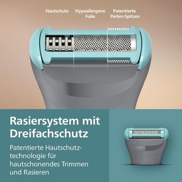 Тример для тіла та інтимних зон Philips Bodygroom Series 3000 BG3480/15, водонепроникний, з системою захисту шкіри, 80 хв роботи