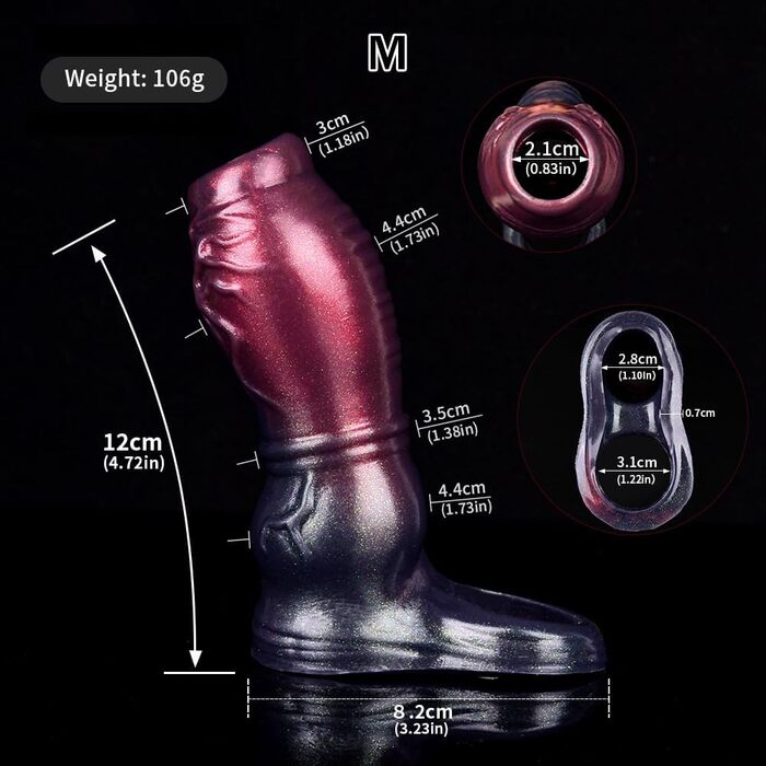Чохол для пеніса з кільцем для яєчок, збільшувач пеніса, затримка еякуляції, для чоловіків та пар (S/M/L)