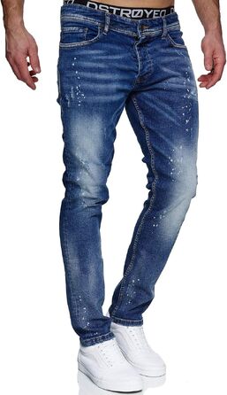 Чоловічі джинси MERISH Slim Fit з еластичного деніму, модель 1507 (42W / 34L, колір Denim)