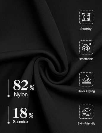 Чоловічий купальник Badeanzug Damen Bauchweg Figurformend Sexy V-Ausschnitt One Piece Swimsuit Verstellbare Schultergurte Seitentaille mit Farbblock Schwimmanzug Schwarz L