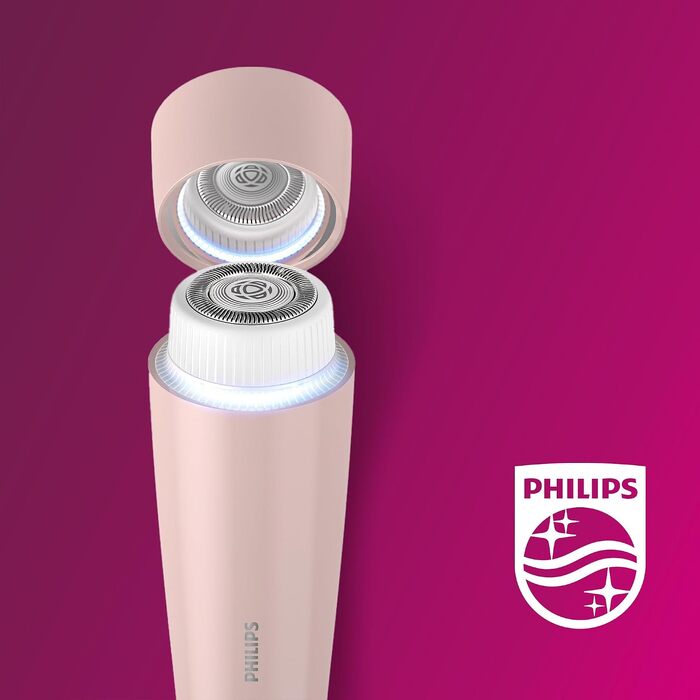 Тример для обличчя Philips 5000 Series BRR454/00, бездротовий гіпоалергенний пристрій для видалення волосся для жінок