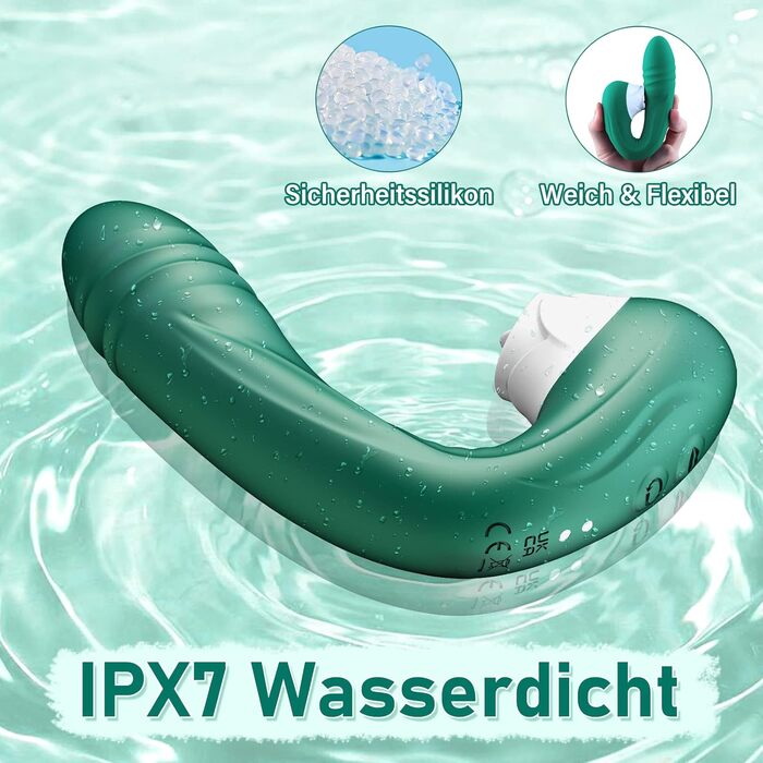 Вібратор для жінок G-Punkt з функцією імпульсу та режимами виділення, водонепроникний вібратор з силікону для клітора, G-Dildo для дорослих