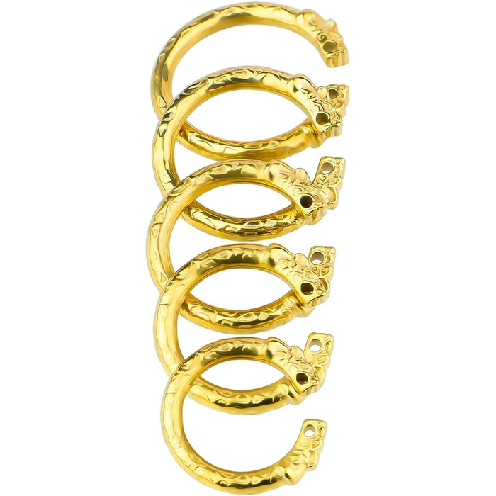 Сталевий кільце для пеніса з накіткою, комплект 5 шт. - Інтимна іграшка для чоловіків