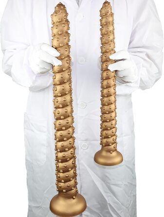 Анальний дилда Extra Langer Monster Spiral Dildo з текстурою для чоловіків та жінок, стимуляція G-точки, глибока анальна стимуляція, LZYLWC (L/Золото)