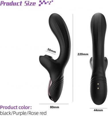 Вібратор для жінок Sexspielzeug Rabbit - 10 режимів, фіолетовий