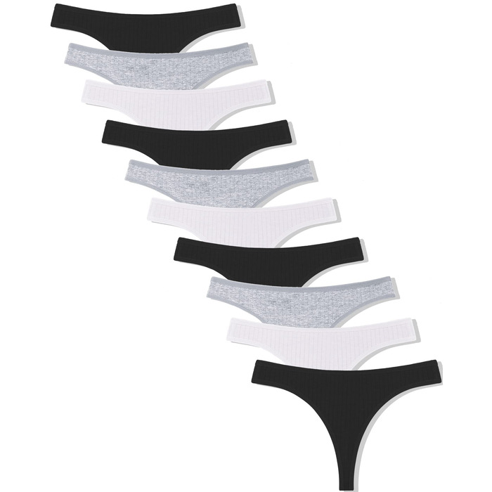 Сексуальна жіноча білизна FINETOO: 10 шт. Танга з бавовни, S-XL