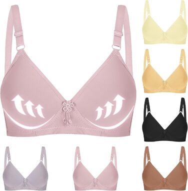 3 шт. комплект жіночий бюстгальтер без кісточок Push Up від CSWH: чорний, фіолетовий, рожевий. Ідеальний для йоги, фітнесу та спорту.