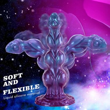 Секс-іграшка Дилдо Хвіст Дракона з Присоскою - Силікон, 23 см, для жінок та чоловіків