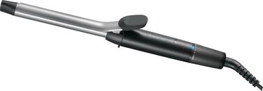 Поворотний плойка-керлер для волосся Remington Pro Spiral Curl CI5519 (19 мм) з керамічним турмаліновим покриттям, цифровим дисплеєм до 210°C та затискачем для створення вузьких та чітких кучерів