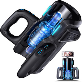 Електричний мастурбатор для чоловіків: чаша з 10 функцій, телескопічний, масажний, портативний